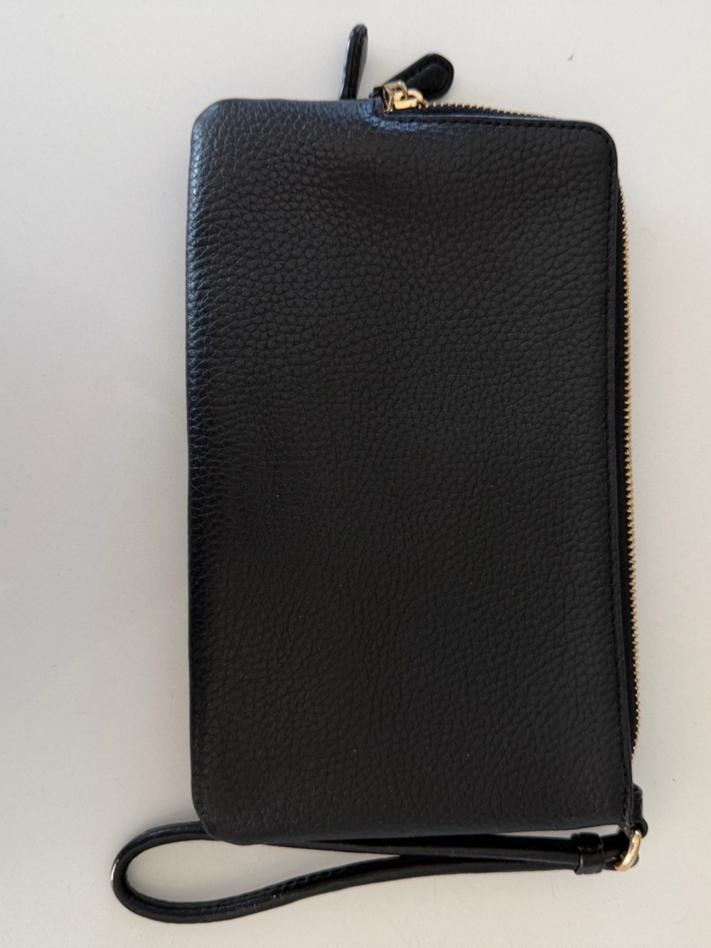 Coach Brown and Black Signature Double Zip Wristlet - Picture 2 of 5